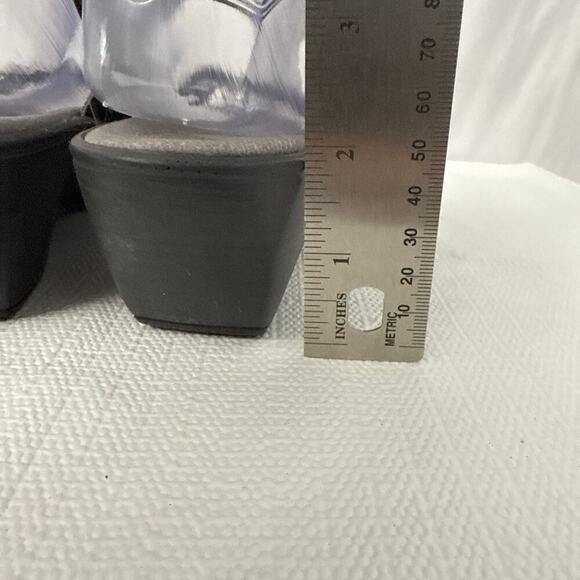 Naot Sandals Womens Size 11 Leather Wedge Pewter Rhinestone - Picture 4 of 8
